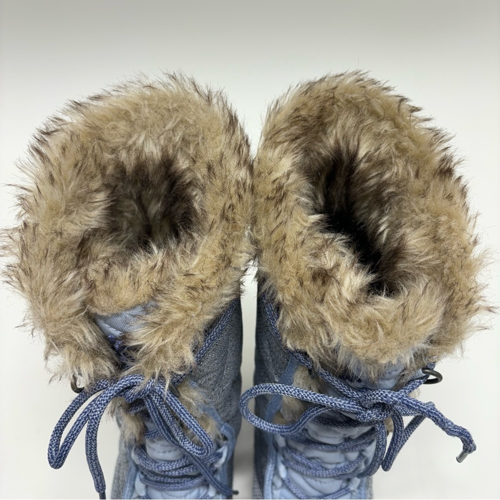 Columbia Gray Winter Boots with Faux Fur Trim - Picture 14 of 16